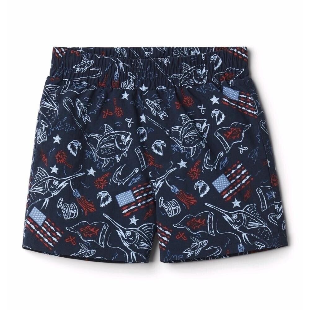 Columbia Women's Drawstring Super Backcast Water Short Size Large USA Eagles